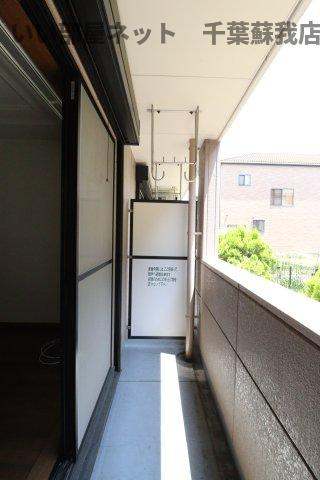 パールハイツ蘇我Ⅱのバルコニー|陽当たり良好なバルコニーです