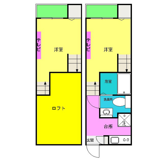 【間取り】 | エスパシオ フルーレ南大橋