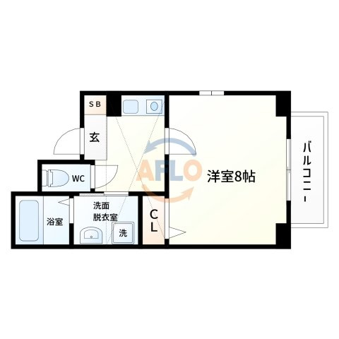 ラ・フォーレ都島本通Ⅱの間取り|ラ・フォーレ都島本通Ⅱ　間取り