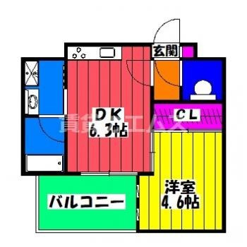 【間取り】 | サンヒルズ大橋駅前 | サンヒルズ大橋駅前の間取り