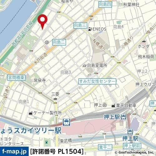 墨田区向島２丁目の賃貸マンションの寝室