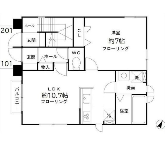 ブルーアイリスの間取り