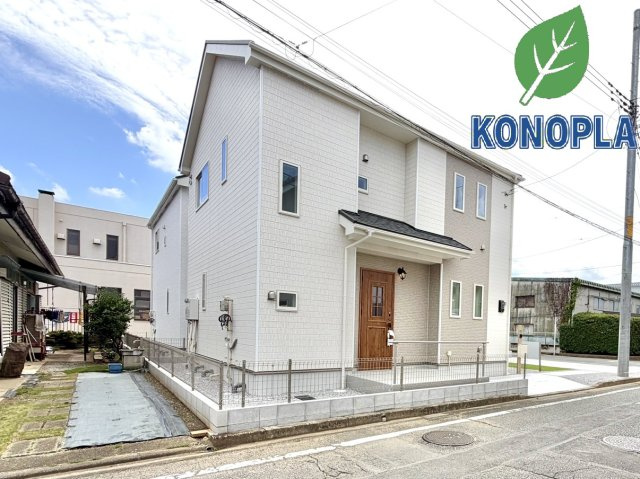 【新築戸建】玉村町下新田227番の外観|■外観|シンプルで洗練されたデザインは住まう人の色に染まり、個性を映し出します♪本日見学可能(*＾＾*)