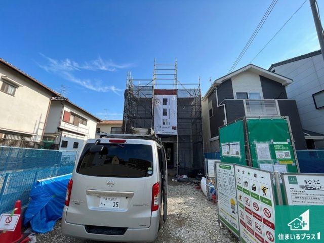 ●19(土)～23(日)現地説明会　奈良市中辻町　第1期　限定1邸の外観|現在はこんな感じです。完成までが待ち遠しいですね。