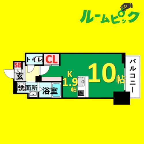 S-FORT金山　名古屋市賃貸　仲介手数料無料の間取り