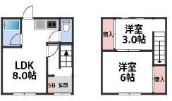 垂水区高丸7丁目貸家の間取り