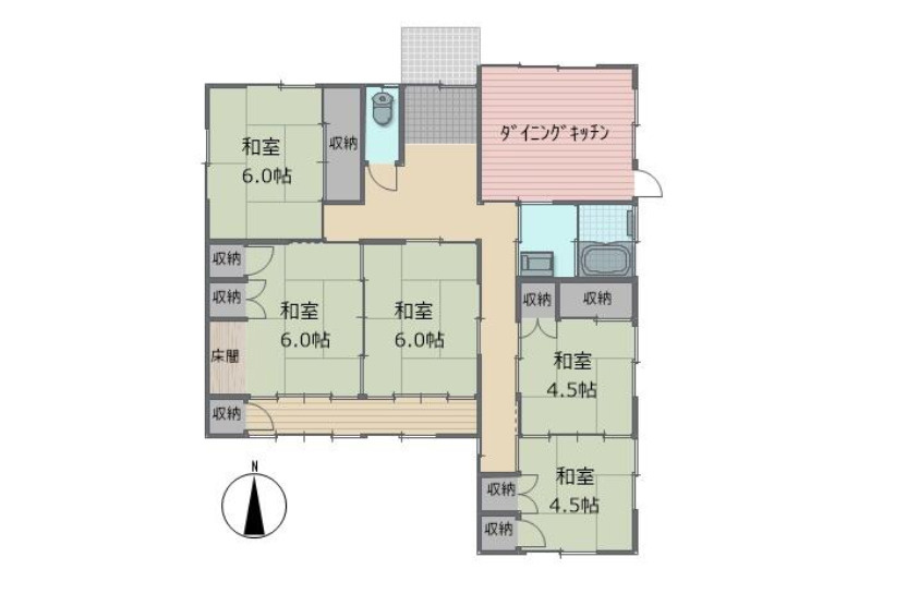 知多郡武豊町字壱町田　中古戸建の間取り