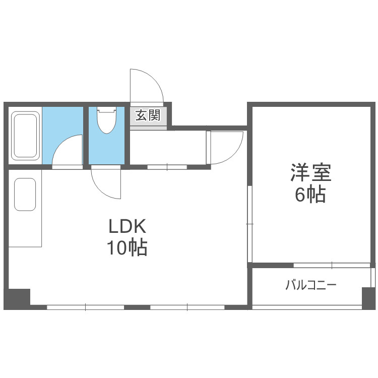 大阪市中央区島之内１丁目の賃貸マンションの間取り
