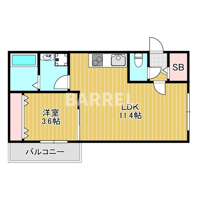 Halu豊中の間取り