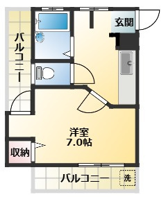 渡辺マンションの間取り