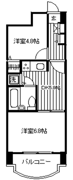 ライオンズマンション山吹町の間取り