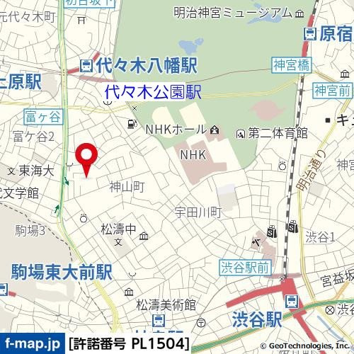 ＪＬＢグランエクリュ松濤の地図