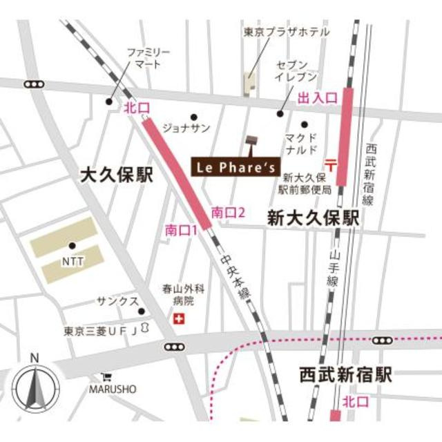 Ｌｅ　Ｐｈａｒｅ´　Ｓの地図
