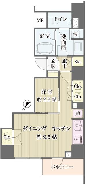 ＩＢＩＳ市ヶ谷の間取り