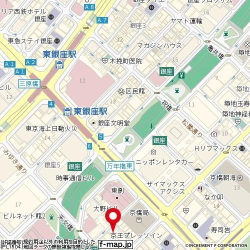 ＺＯＯＭ東銀座の地図