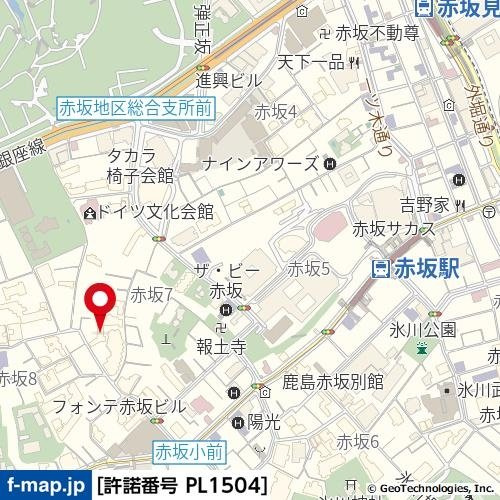 インペリアル赤坂フォーラムの地図