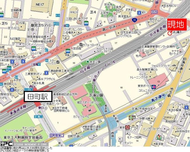 フェニックス芝浦ベイフォートの地図
