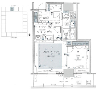 【間取り】 | グランドメゾン新梅田タワー THE CLUB RESIDENCE | 【間取り】北向き9階オーナーチェンジ物件、表面利回り約3.11％☆