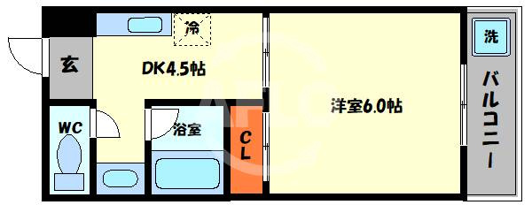 DO九条Ⅰの間取り|DO九条Ⅰ　間取り