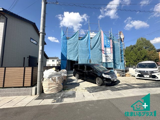 ●17(土)18(日)現地説明会！　桜井市草川　全3邸の外観|建築中ですが現地を見ると分かる事もございますので、ぜひ一度現地をご覧ください。