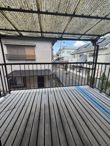 大利町貸店舗のバルコニー