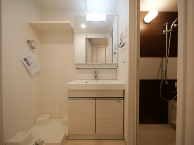 大阪市中央区本町橋の賃貸マンションの独立洗面台