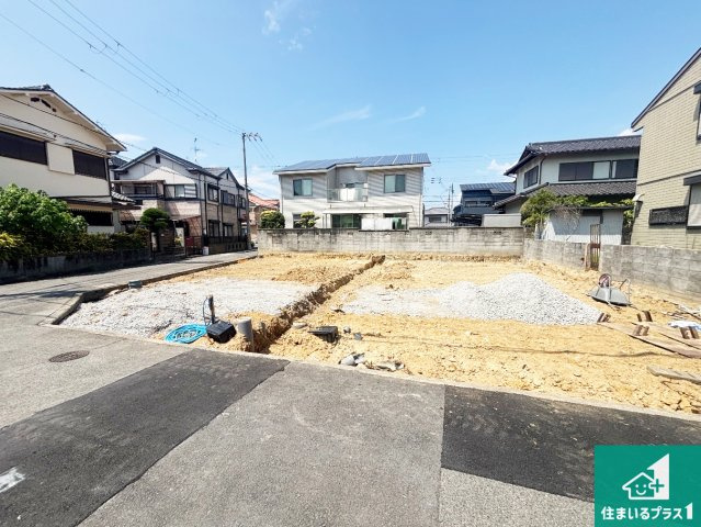 堺市東区日置荘原寺町　新築一戸建ての外観|現在建築中！落ち着いた街並みで新生活を始めることが出来そう！周辺の物件も併せてご紹介させて頂きます！