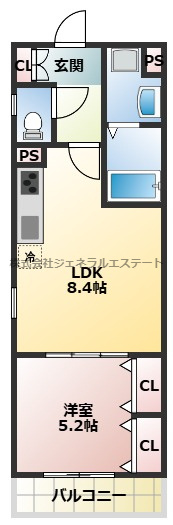 【間取り】 | フォレストクリエオーレ城垣町壱番館