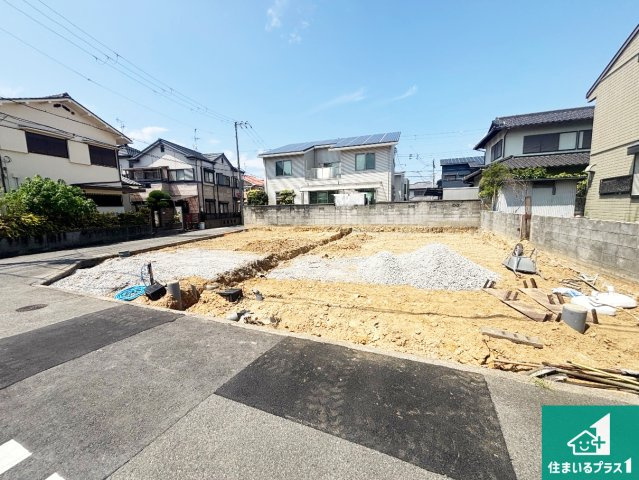 堺市東区日置荘原寺町　新築一戸建ての外観|現在の進捗状況です！順調に作業進行中、完成が待ち遠しいです！詳細の間取り等、お気軽にお問い合わせください！