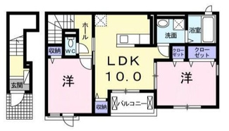 【間取り】 | アルパＢ | 間取りです。