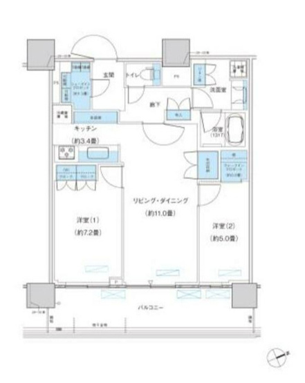 【間取り】 | パークシティ柏の葉キャンパス　ザ・ゲートタワー　ウエスト
