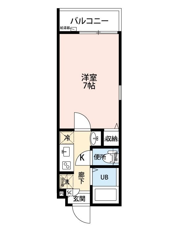 フィルクローバ谷塚の間取り