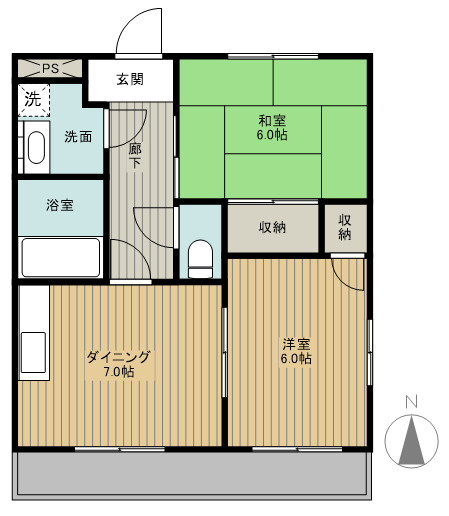 【間取り】 | ローズコート上穂