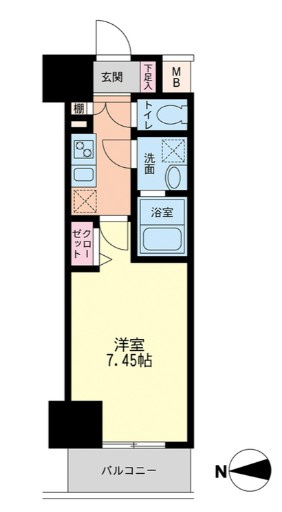JMFレジデンス大阪福島の間取り