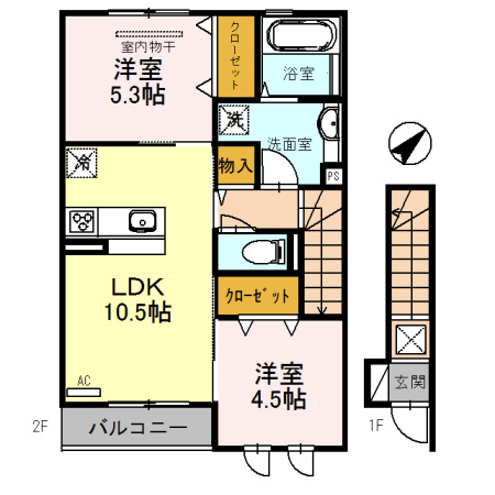 【間取り】 | サン・コートS