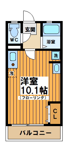 フラットJの間取り