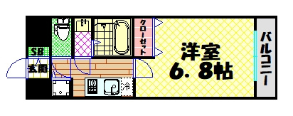 【間取り】 | ＬＡＶ心斎橋ＷＥＳＴ