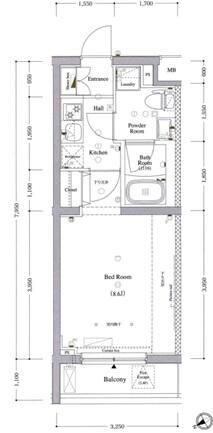 国分寺市本多１丁目の賃貸マンションの間取り