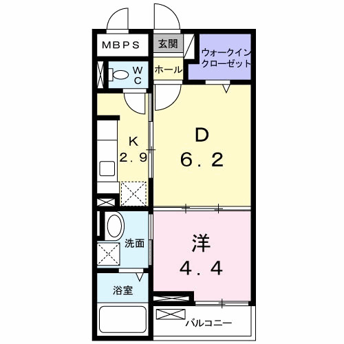 【間取り】 | アンジュ　グリシーヌ | 間取図