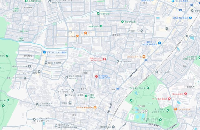枚方市藤阪元町　第1期　新築一戸建ての地図
