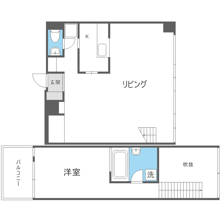 大阪市浪速区幸町２丁目の賃貸マンションの間取り
