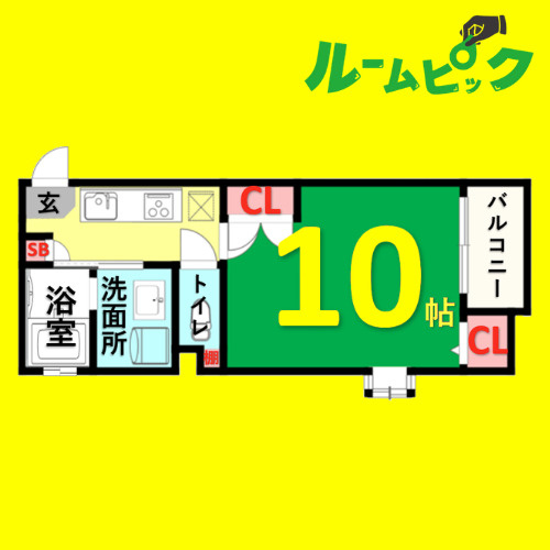 イースタンヒルズ覚王山　名古屋市賃貸　仲介手数料無料の間取り