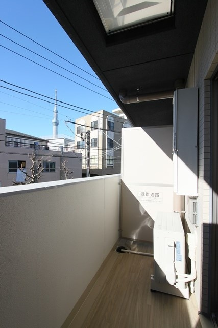 ラフィスタ押上のバルコニー