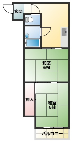 【間取り】 | 赤田マンション