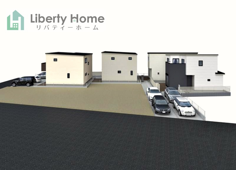 土浦市中央2丁目1期　新築戸建　1号棟の完成予想図