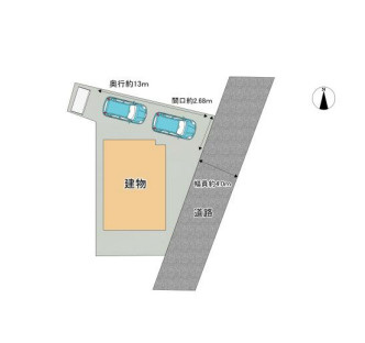 知多郡武豊町字明神戸　中古戸建の区画図