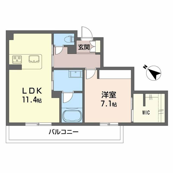 【間取り】 | シャーメゾンマーレ竹下 | シャーメゾンマーレ竹下 A0304号-6