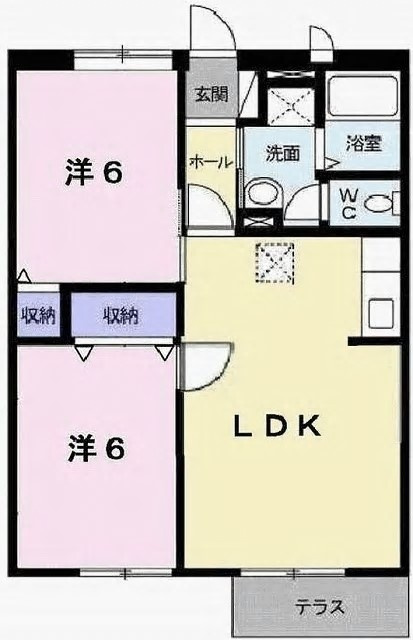 エンジェルコーポラスAの間取り