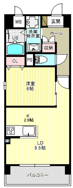 クレリア南一番の間取り