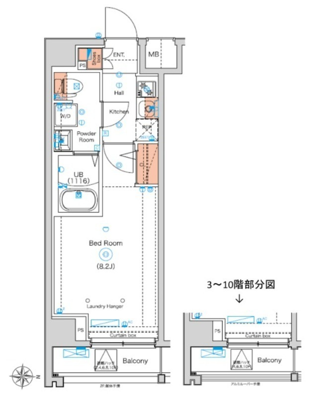 ジェノヴィア南千住Ⅷの間取り